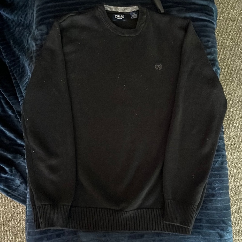 Chaps black sweater